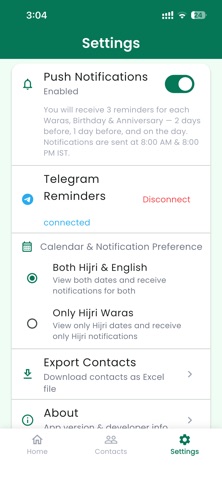 Waras Mubarak iPhone screenshot