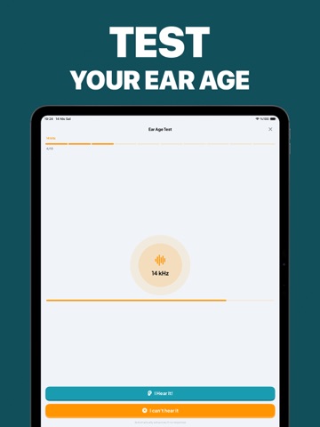 Hearing Test: Ear Age Test iPad screenshot