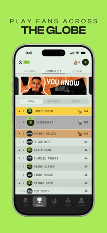 Scoresheet screenshot