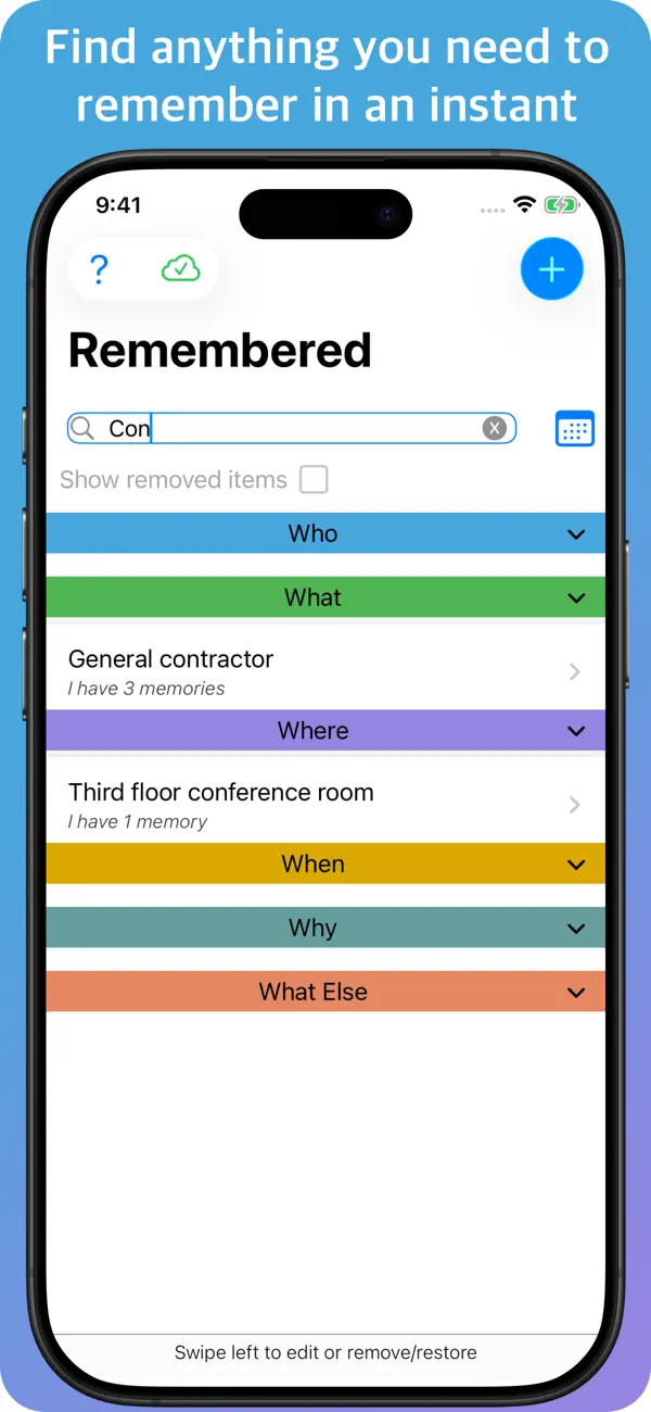 #3. Remembered: Back Up Your Brain (iOS) Podle: Michael Gruenthal
