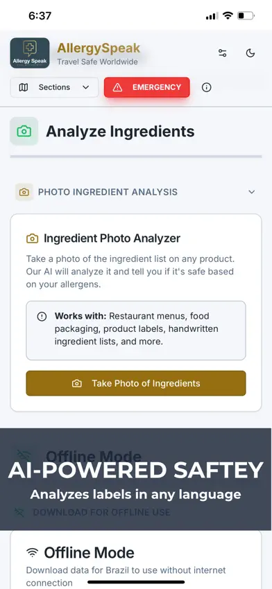 AllergySpeak - Travel Allergy screenshot 5