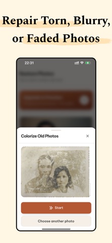 Memori: Restore Old Photos iPhone screenshot
