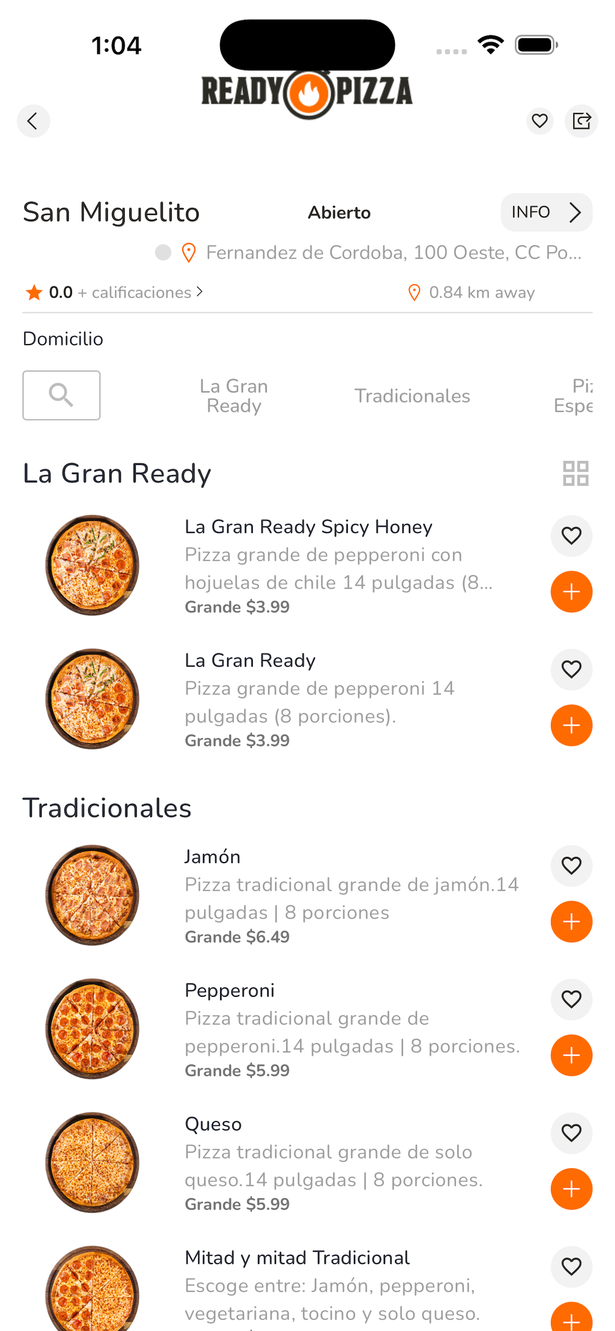 Ready Pizza