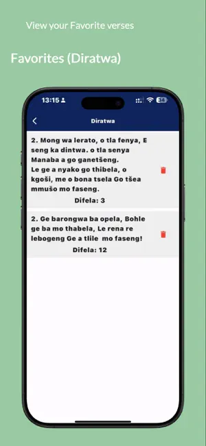 Difela Tša Luthere SA iPhone screenshot 5