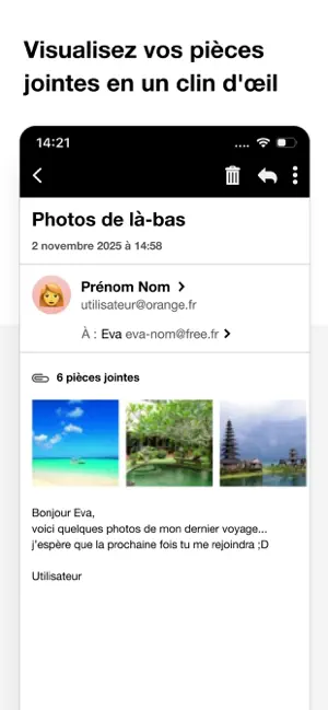 Mail Orange - Messagerie email iPhone screenshot 3