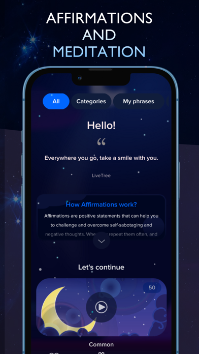 LiveTree Positive Affirmations Screenshot