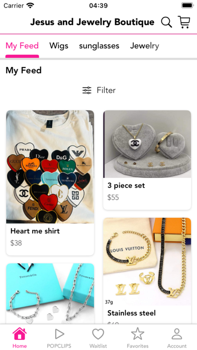 Jesus and Jewelry Boutique Screenshot