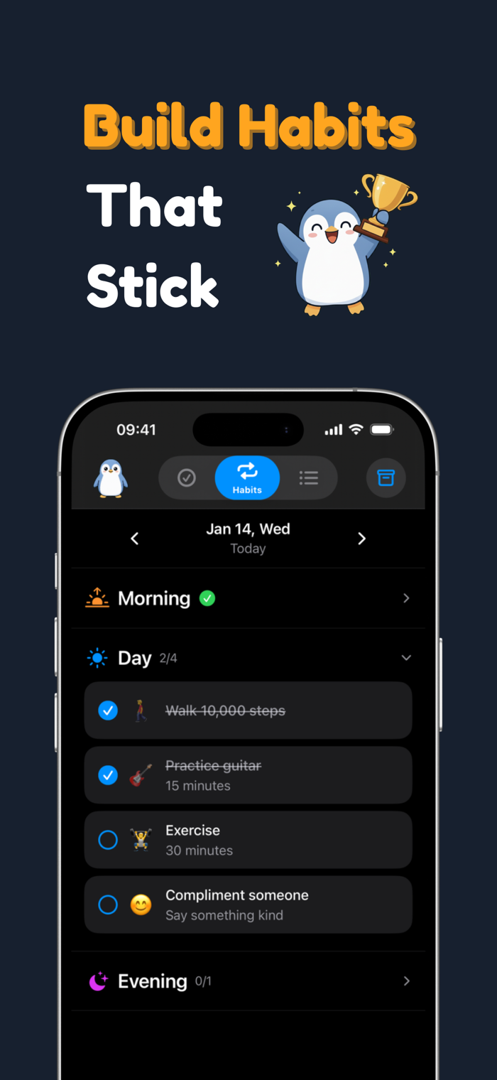 Tick - Habit & Task Tracker - Tick brings your habits, tasks