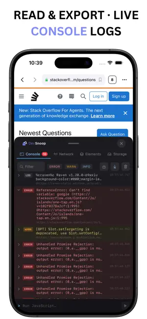 DevSnoop - Developer Browser iPhone screenshot 2