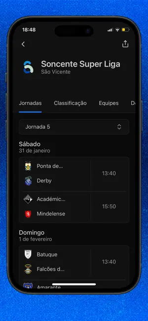 Placar Cabo Verde screenshot 2