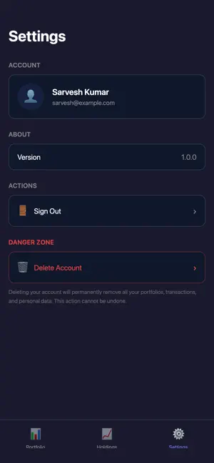 Investments Manager screenshot 4