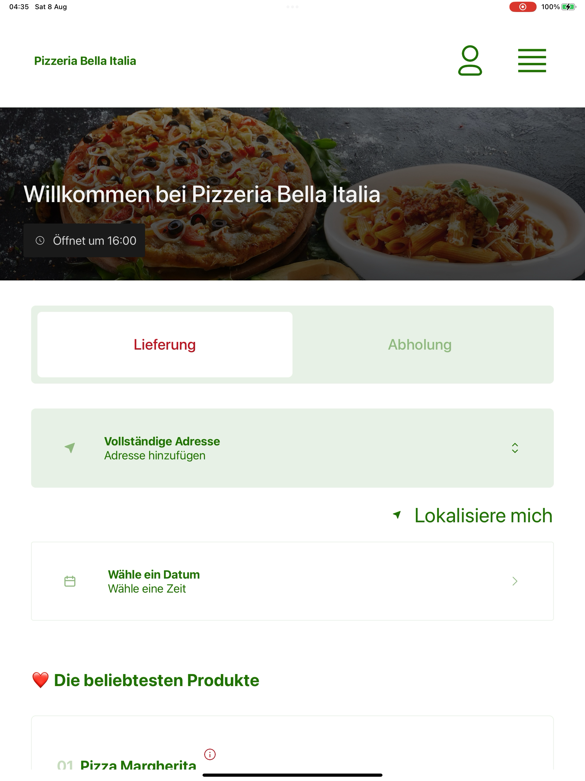 Bella Italia Steinofen screenshot 13