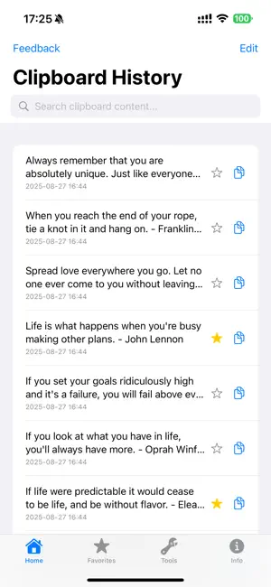 Mini Clipboard screenshot 1