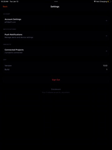 Databeam iPad screenshot 10