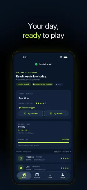 TennisTrackAI: Train Daily screenshot 1