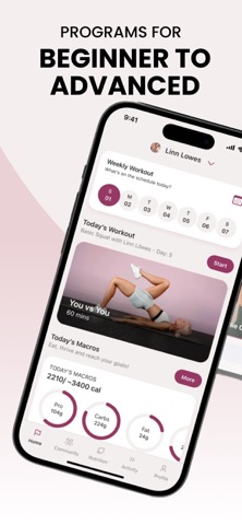 Athli: Female Fitness Coach iPhone screenshot