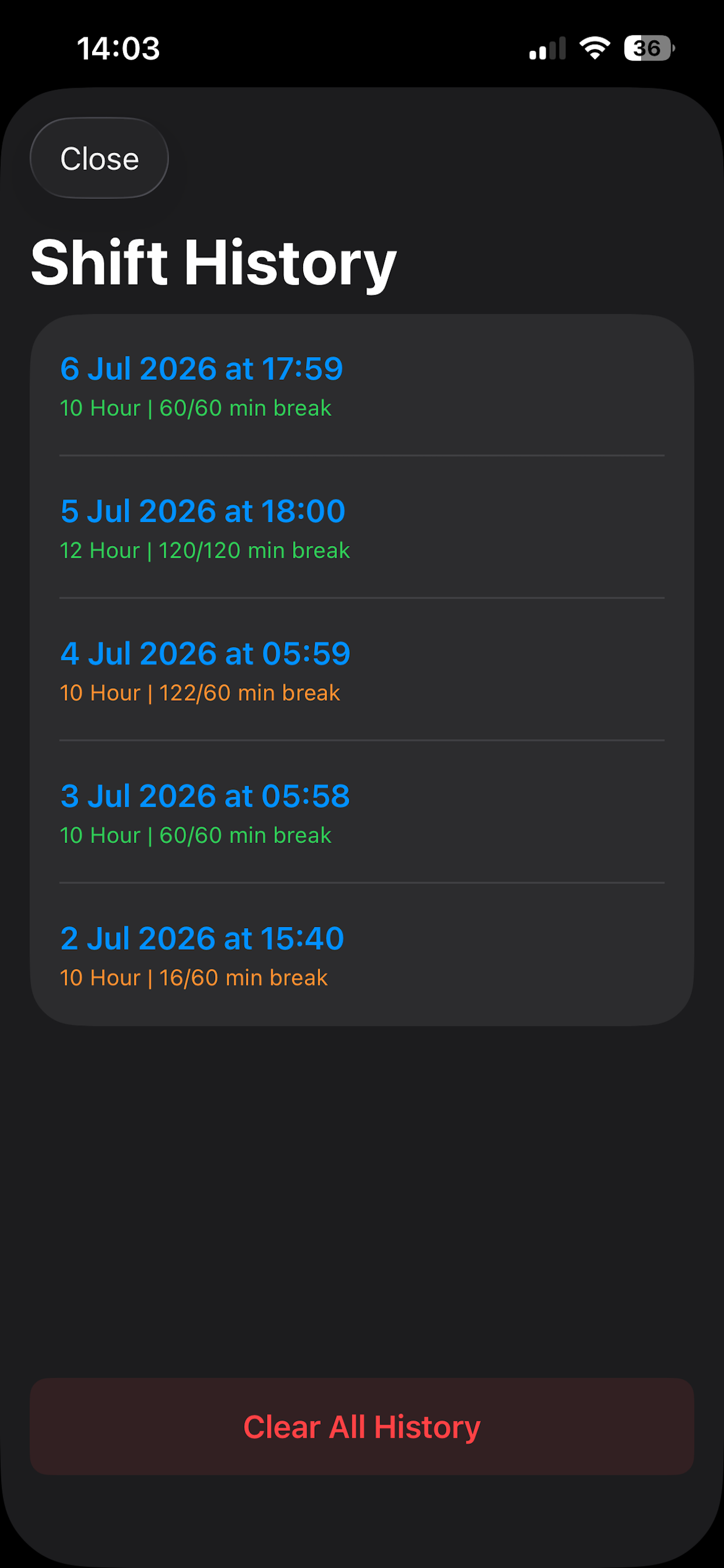 Break Time Tracker screenshot 4
