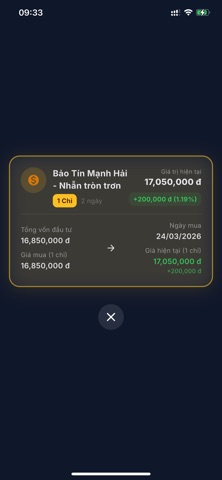 Tích Chỉ: Theo Dõi Giá Vàng screenshot