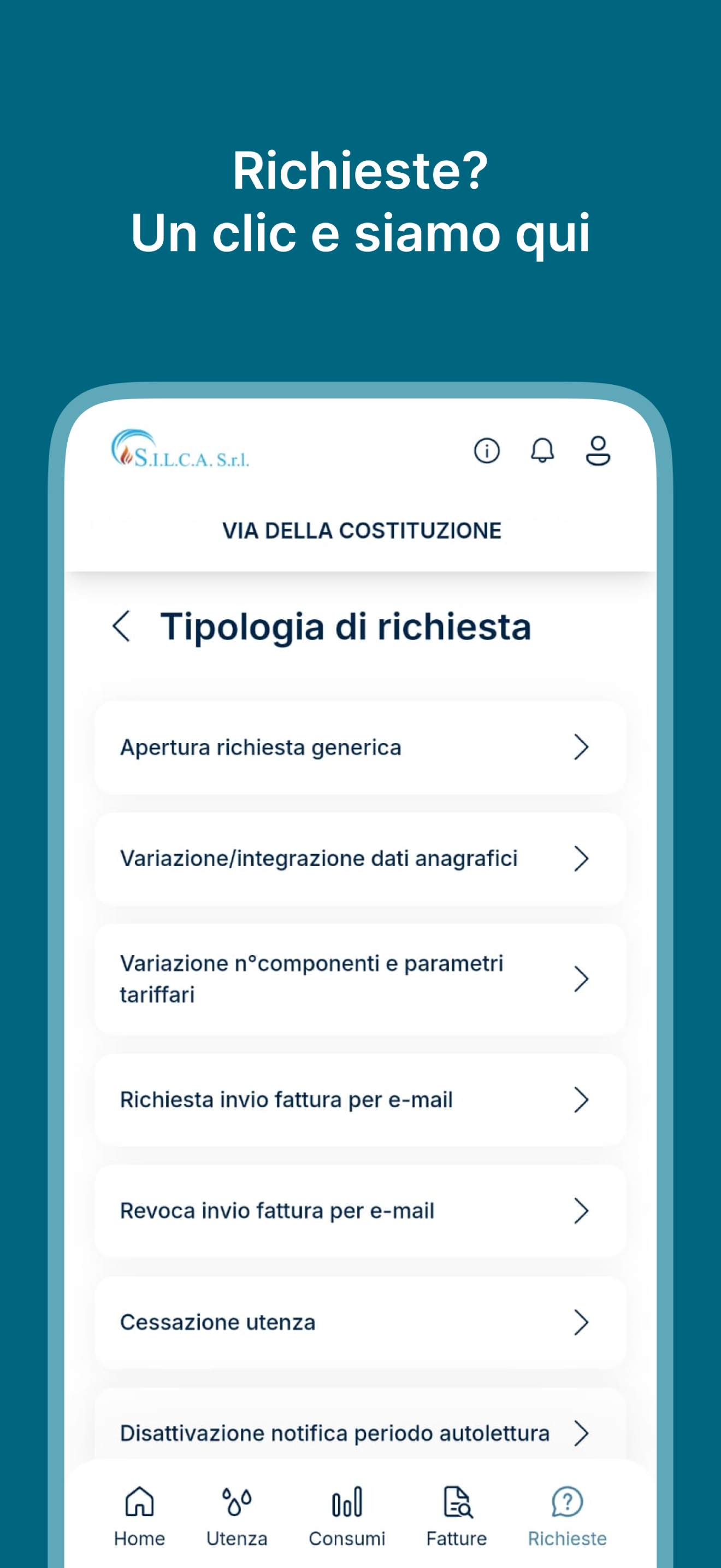 SILCA - Area Clienti