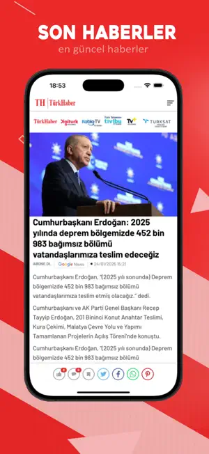 TH TürkHaber TV screenshot 4