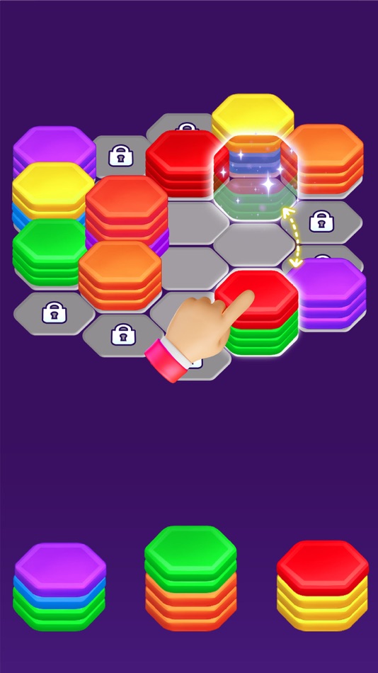 #6. Hexa Color Sorting Puzzle (iOS) By: D2M STUDIO COMPANY LIMITED