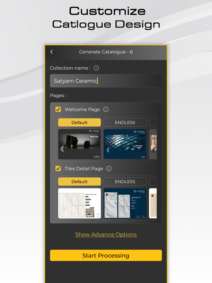 Tiles Catalogue Maker