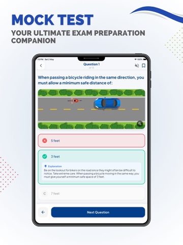 KS DMV Permit Practice Test iPad screenshot