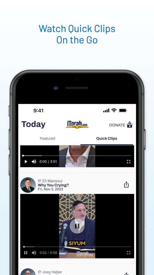 #4. iTorah: Watch, Listen & Stream (iOS) 由: Torah Learning Resources, Ltd.