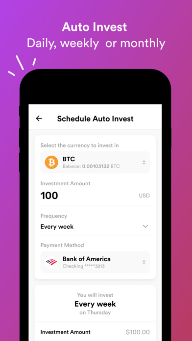 Anchor - Buy Bitcoin and Ether Screenshot