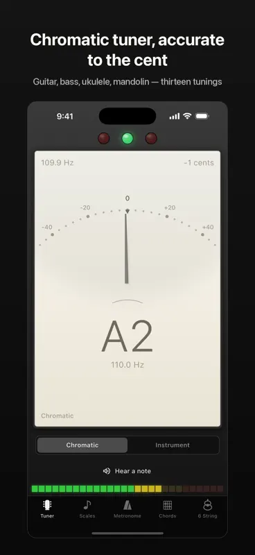 Guitar Toolbelt: チューナー screenshot 1 of 7