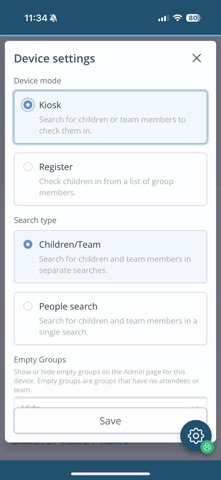 CharitySuite Check-In screenshot