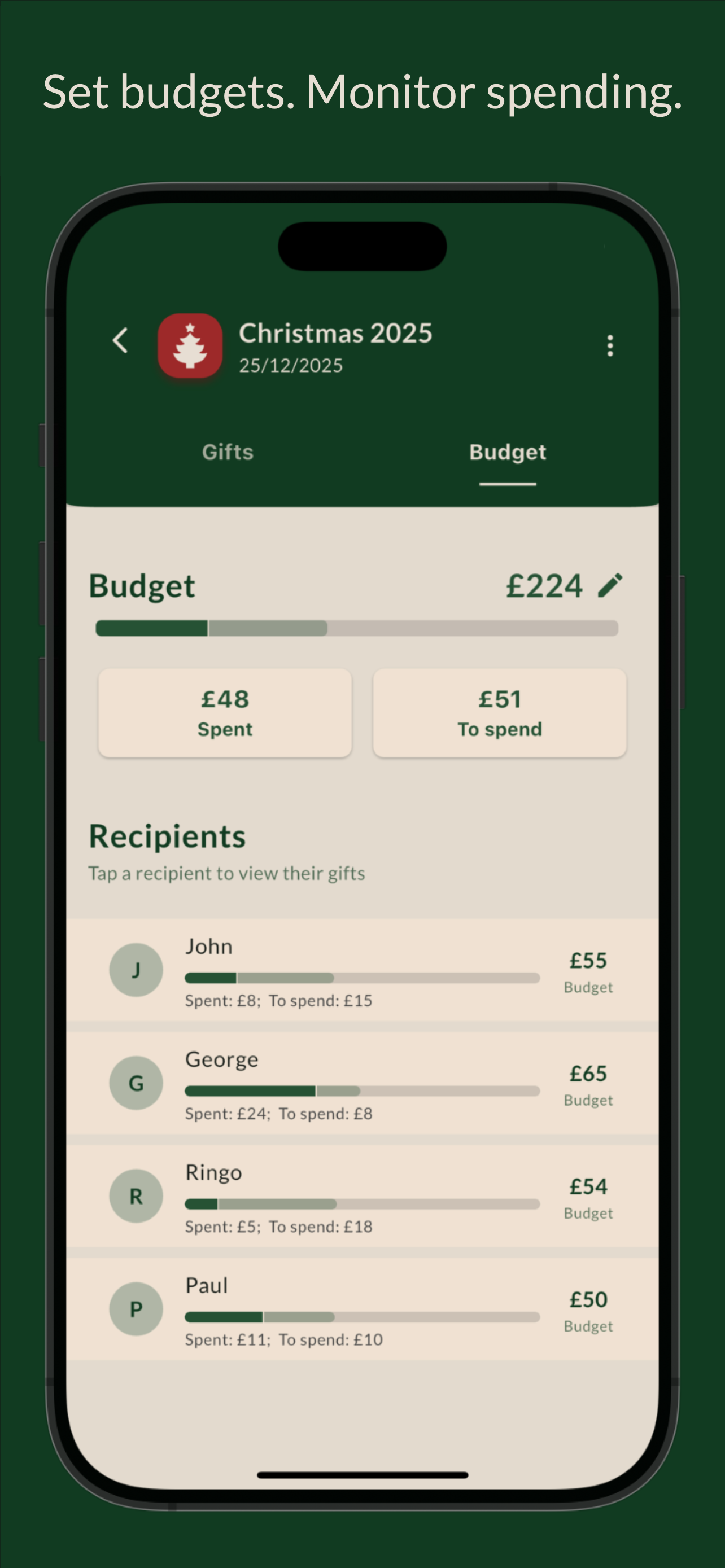 GiftTracker – Event Gift Lists screenshot 5