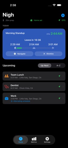 Nigh: Prep & Departure Planner Screenshot 1 of 6