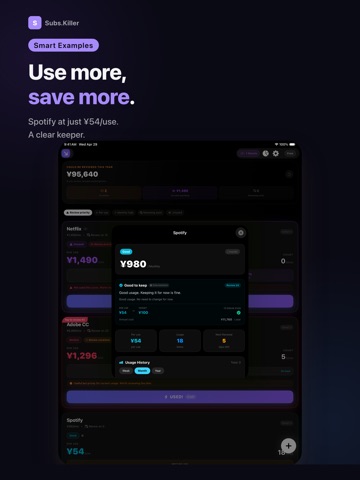 Subscriptions: Subs.Killer iPad screenshot