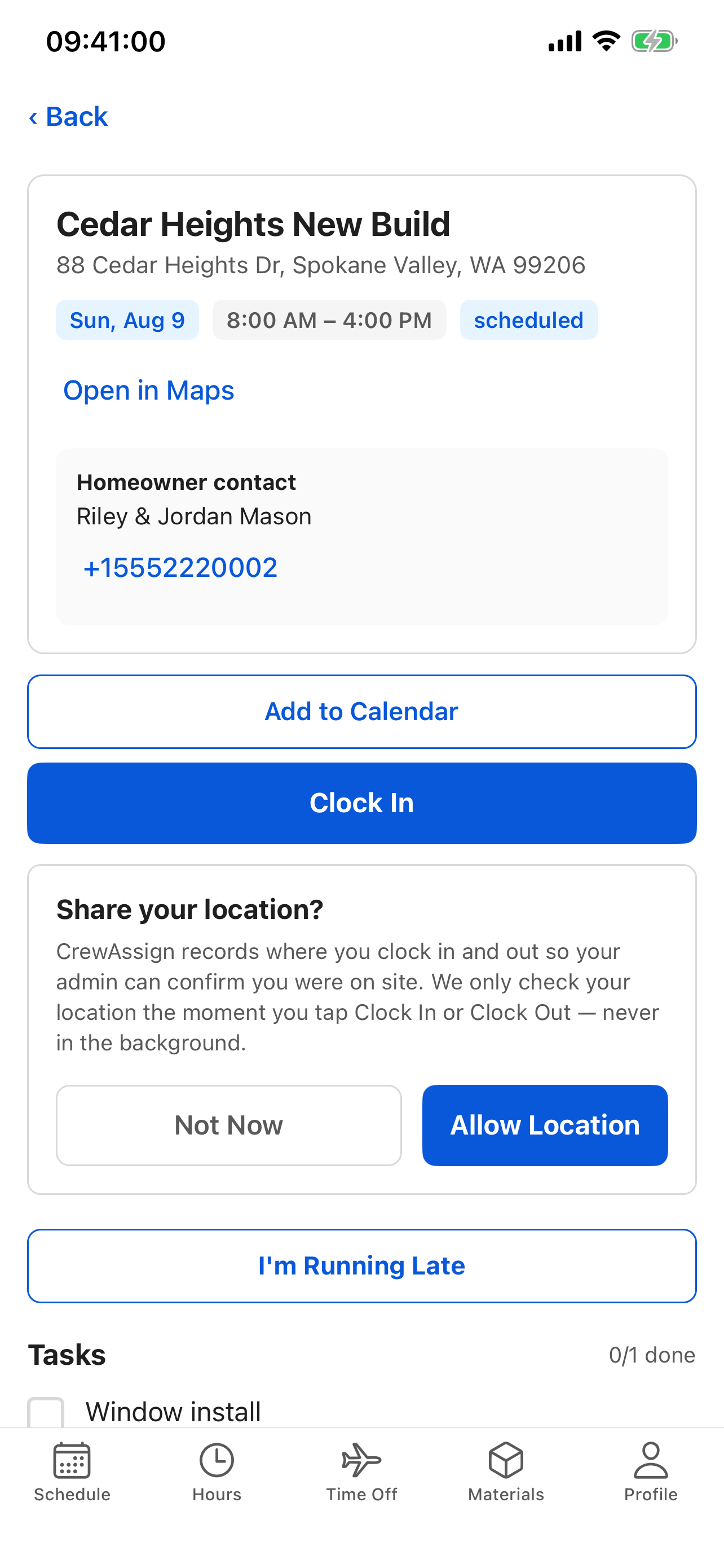 CrewAssign screenshot 3