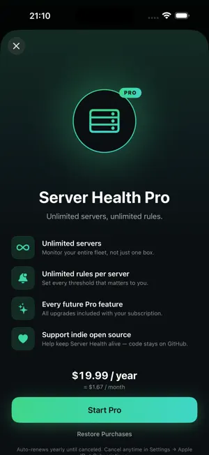 Server Health: SSH Monitor screenshot 3