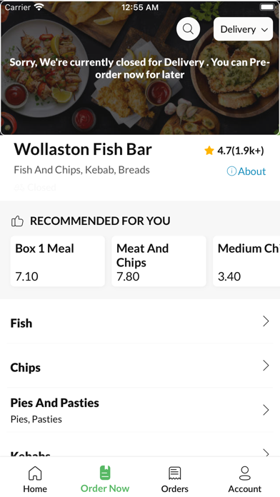 Wollaston Fish Bar Screenshot