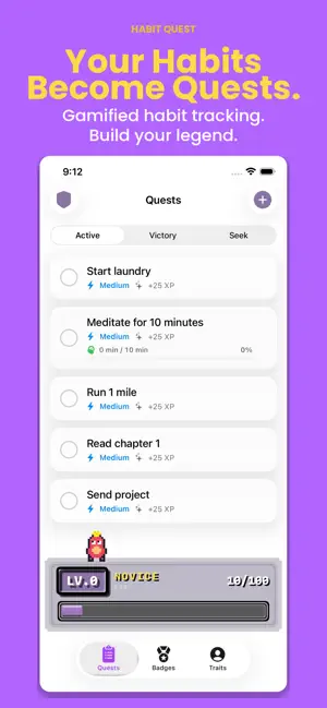 Habit Quest: Gamified Tasks screenshot 1