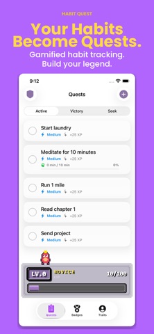 Habit Quest: Gamified Tasks Screenshot 1 of 10