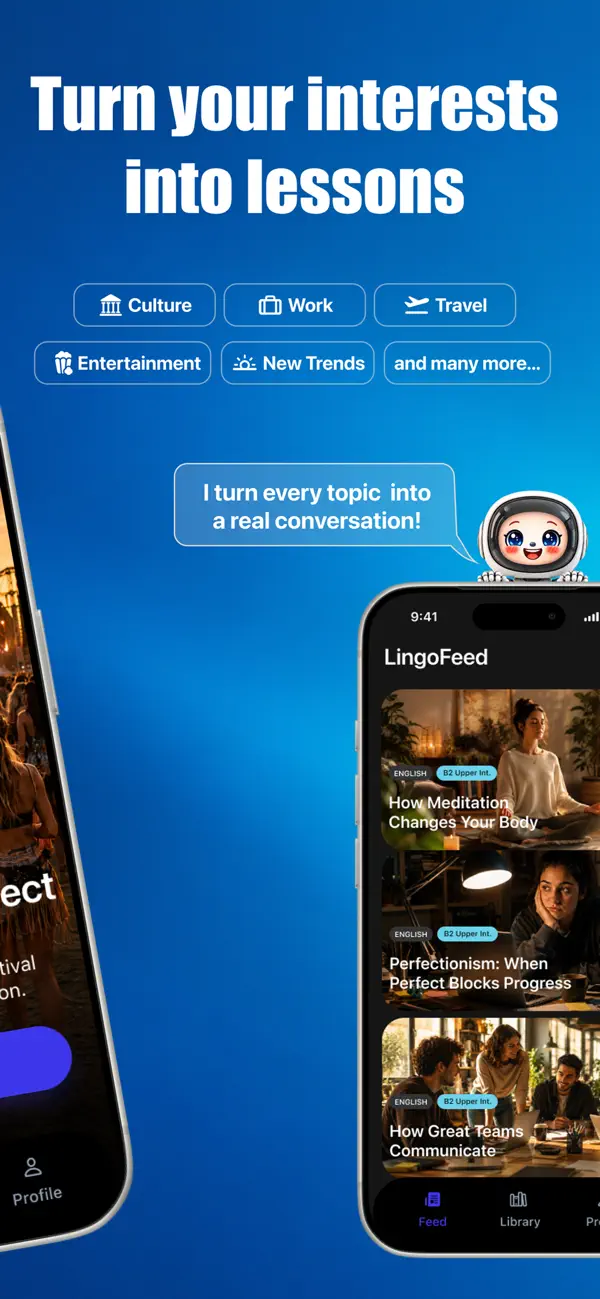Screenshot #2 pour LingoFeed: AI Language Coach