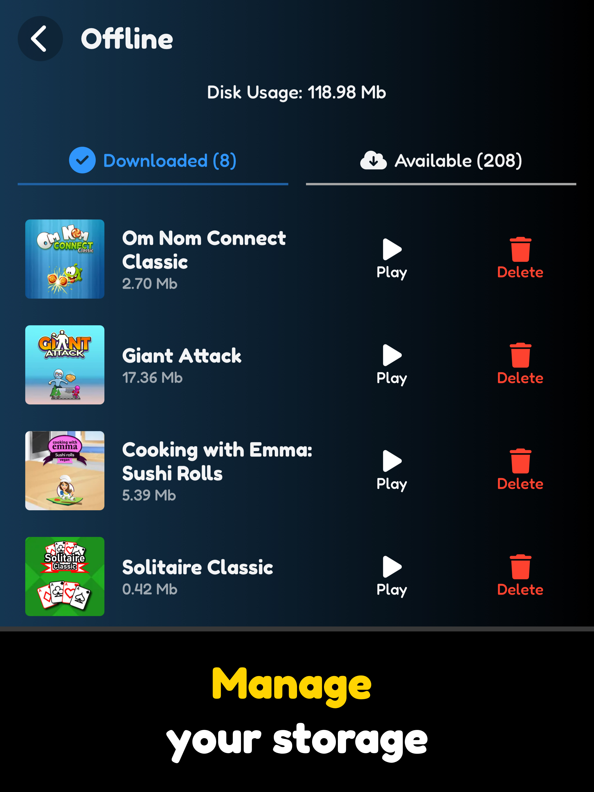 Gamebow Offline Games No Wifi