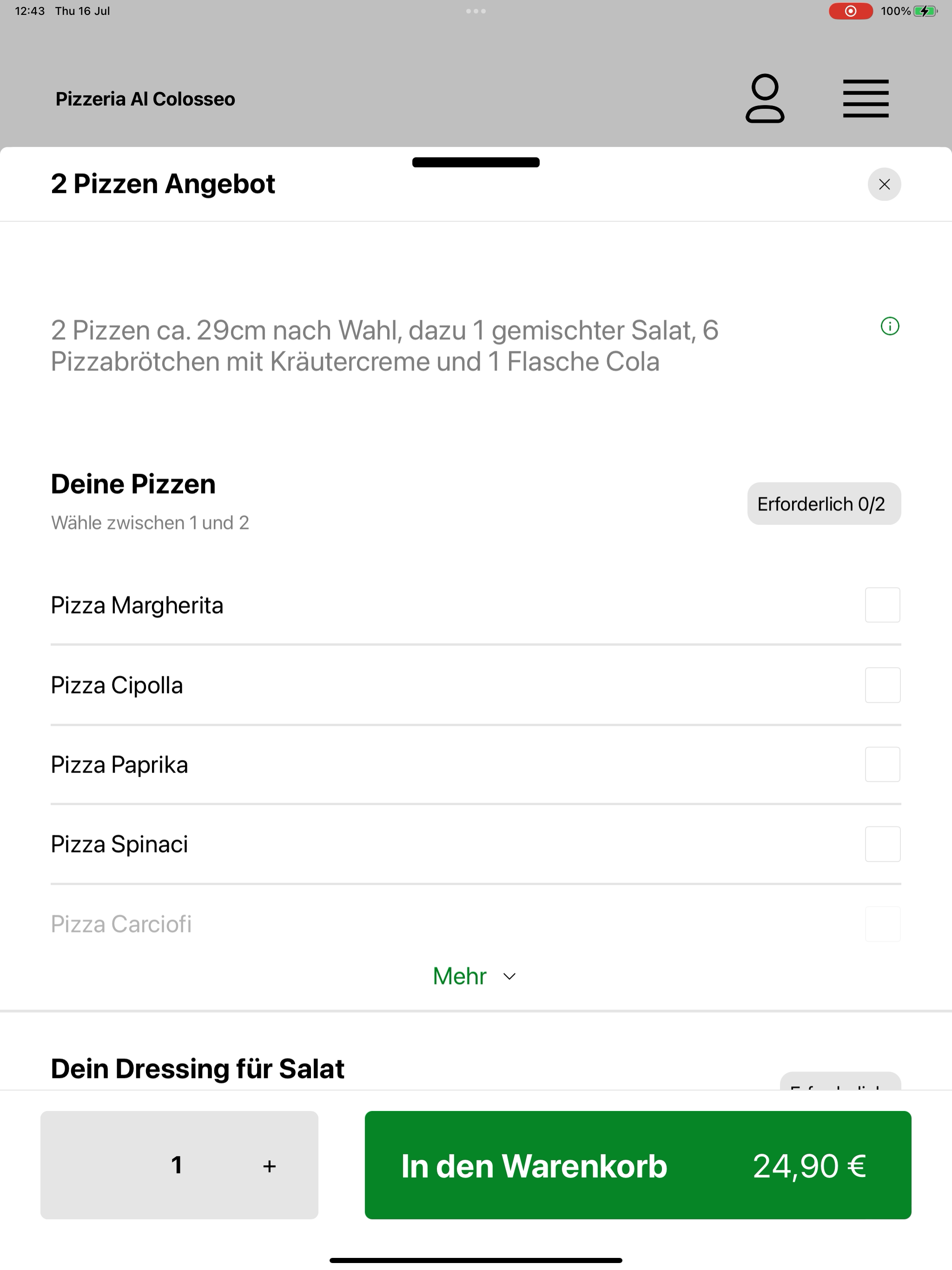 Pizzeria Al Colosseo Düsseldor screenshot 15