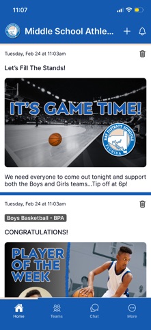 Bay County MS Athletics screenshot