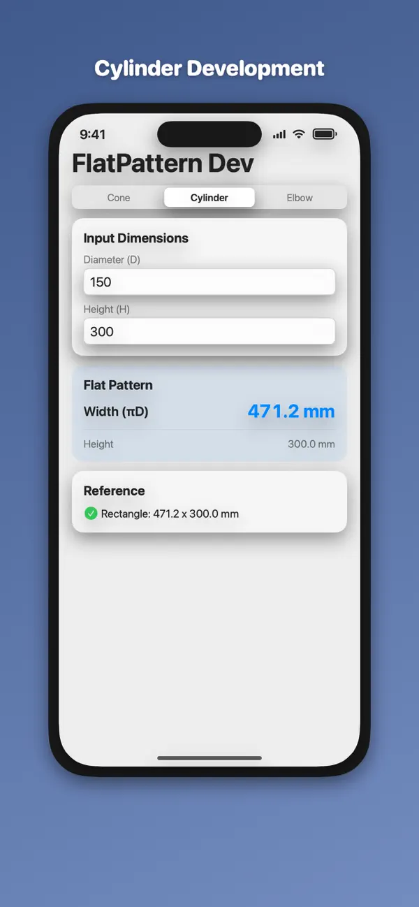 Screenshot #2 pour Sheet Metal Flat Pattern Calc