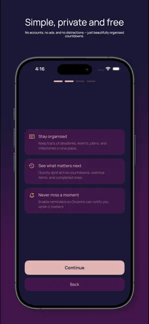 Orosimo Countdown screenshot 4