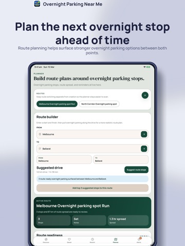 Overnight Parking Near Me iPad screenshot