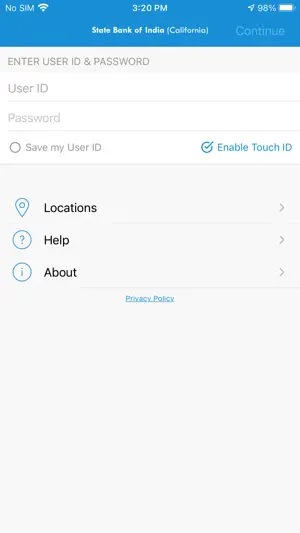 SBIC Personal Mobile screenshot 1