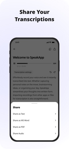 SpeakApp AI: Voice Notes screenshot 6