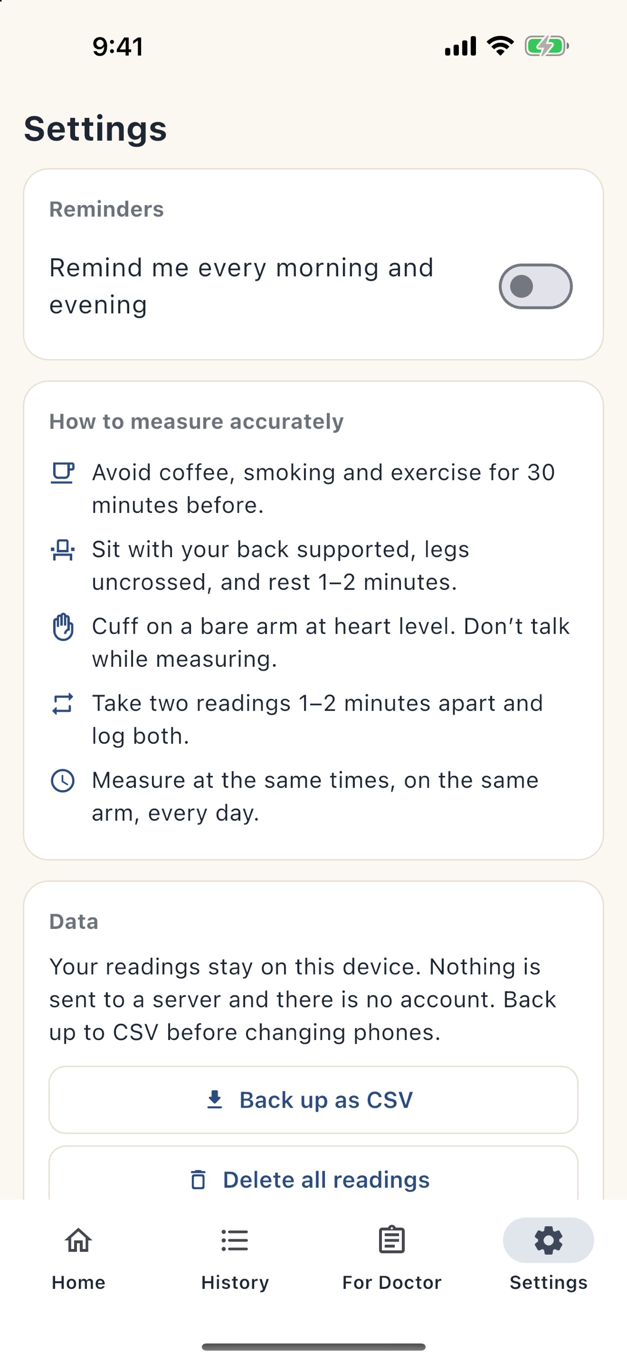 Screenshot 5 of BP Diary: 7-Day Home Log