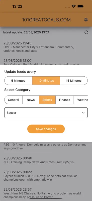 RSS Reader Feeds screenshot 2 of 3